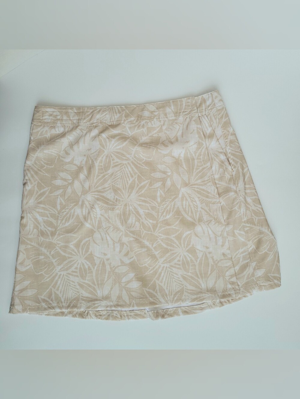 Rip Skirt Womens L Swim Cover-Up Hook & Loop Tan Wrap Skort Beach